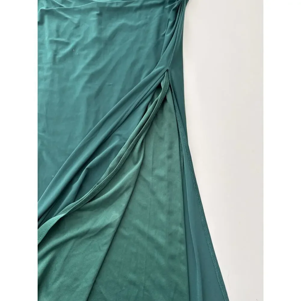 Celebrate DB studio bridesmaid green formal maxi dress - size 8